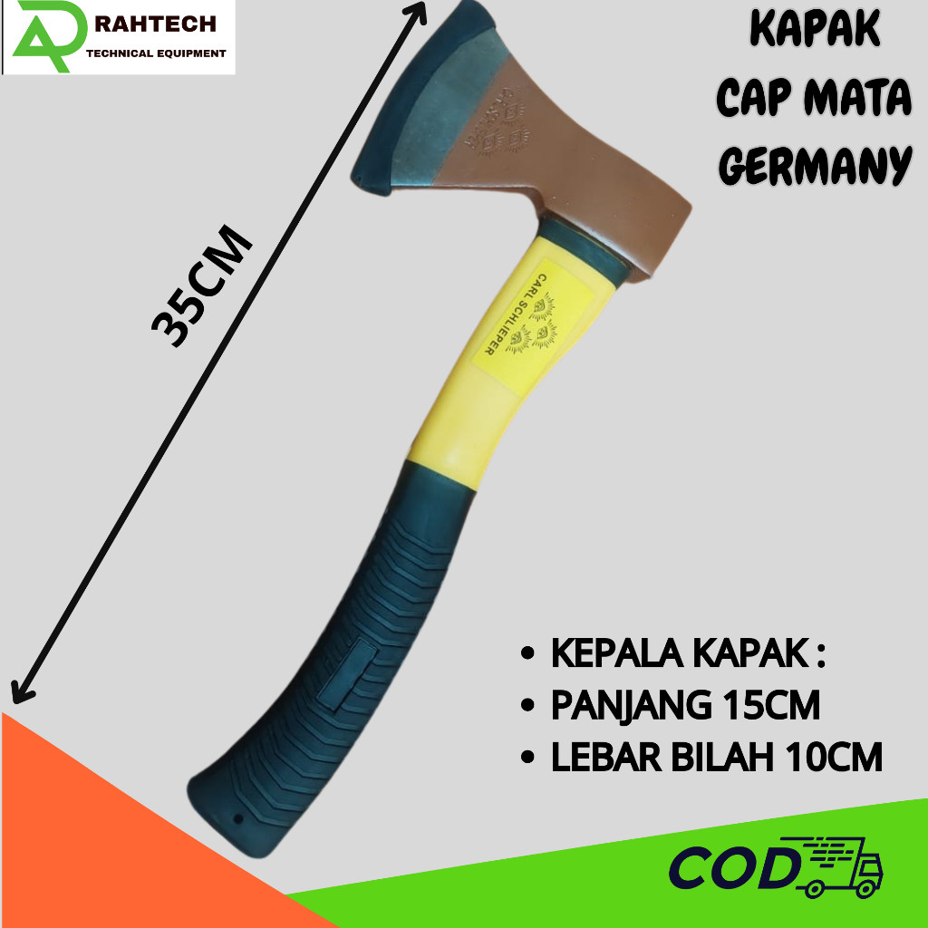 Termurah Kampak kayu Cap mata Carl Schlieper  / Kampak Gagang Fiber / Kampak Pertukangan kapak