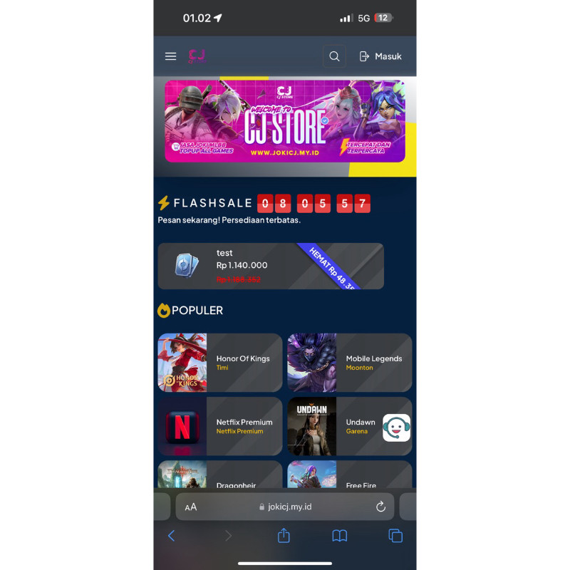 SOURCE CODE WEBSITE TOPUP % PPOB FIX ALL BUG DESIGN MIRIP OURASTORE