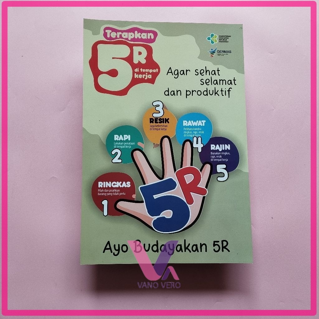 Poster Terapkan 5R Di Tempat Kerja - Poster Budaya Kerja - Poster Lingkungan Kerja