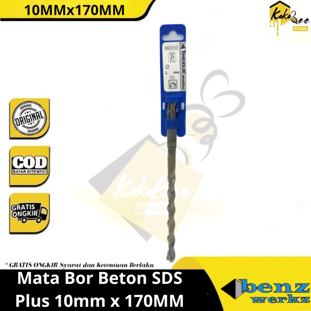 Mata Bor Beton SDS Plus 10mm x 170 Benz / Mata Bor Rotary Hammer 10mm benz werkz