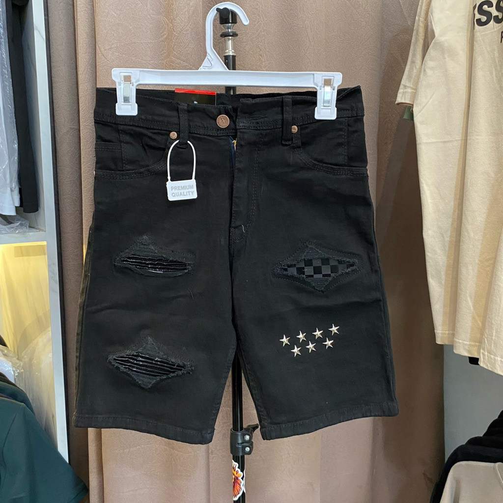 CELANA PENDEK LEATHER KULIT RUCAS BINTANG BINTANG STARBOY MOTIF SOBEK LTB LTC LTP LTM