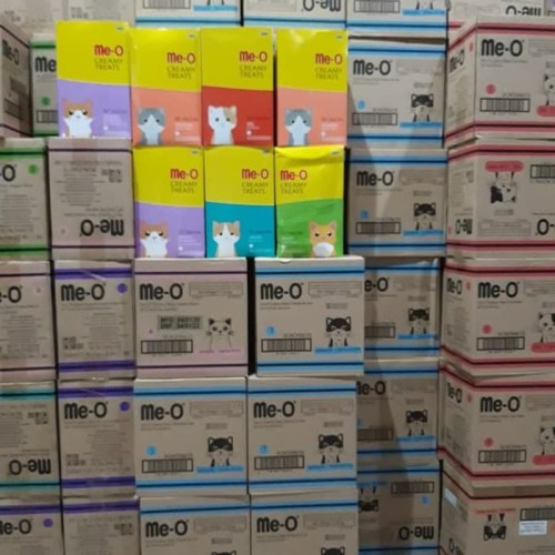 ME-O MEO CREAMY DUS ( 1 Dus = isi 12 PACK) Cemilan cat snack kucing treats penambah nafsu makan