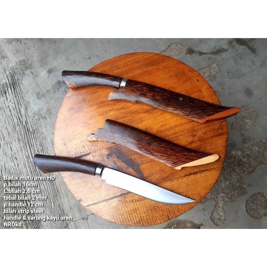 (markas)) pisau dapur pisau daging pisau Badik aren (bilah)