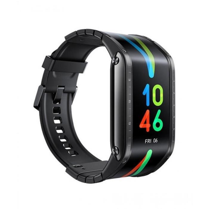 Nubia watch Smartwatch 4.01” Flexible AMOLED Display - hitam-hitam