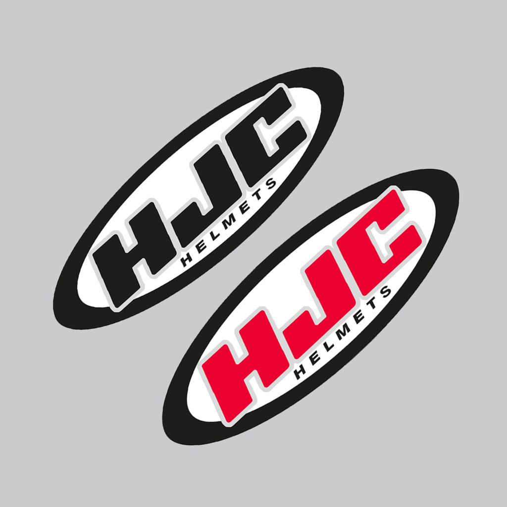 4pcs HJC Motorcycle Helmets Stickers Decals Waterproof Reflective Stickers