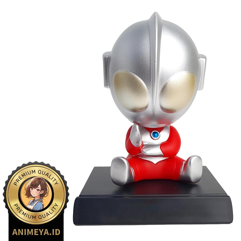 Action Figure Statue Ultraman Chibi Bobble Head Dashboard Mobil Studio Recast Koleksi Patung Anime M