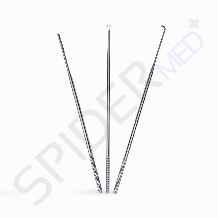 Renz Cerumens Set Ear Hook Ear Loop Cottoncarier Alat Prosedur Pengeluaran Kotoran Serumen Telinga