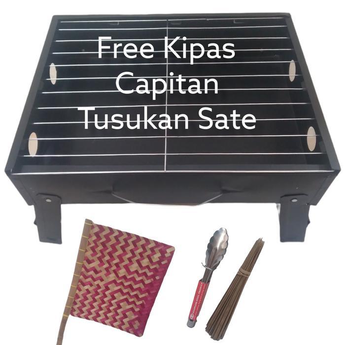 Bakaran Sate/ Panggangan Portable Sate Iakan Ayam Sosis - Paket 4 Macam