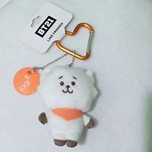 OFFICIAL BT21 RJ BAGCHARM KEYRING WITH TAG