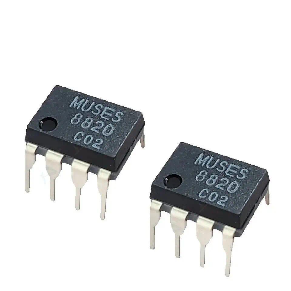 AkLIAM 2 Units Original JRC Muses8820 Muses8920 Op Amp SOP8 to DIP8 High Quality Audio Dual Operatio