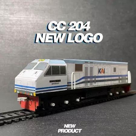 Mainan Anak Kereta  Indonesia Seri Lokomotif CC 204 Series Hanmade Koleksi Toy Kids - CC 204 NEW LOG