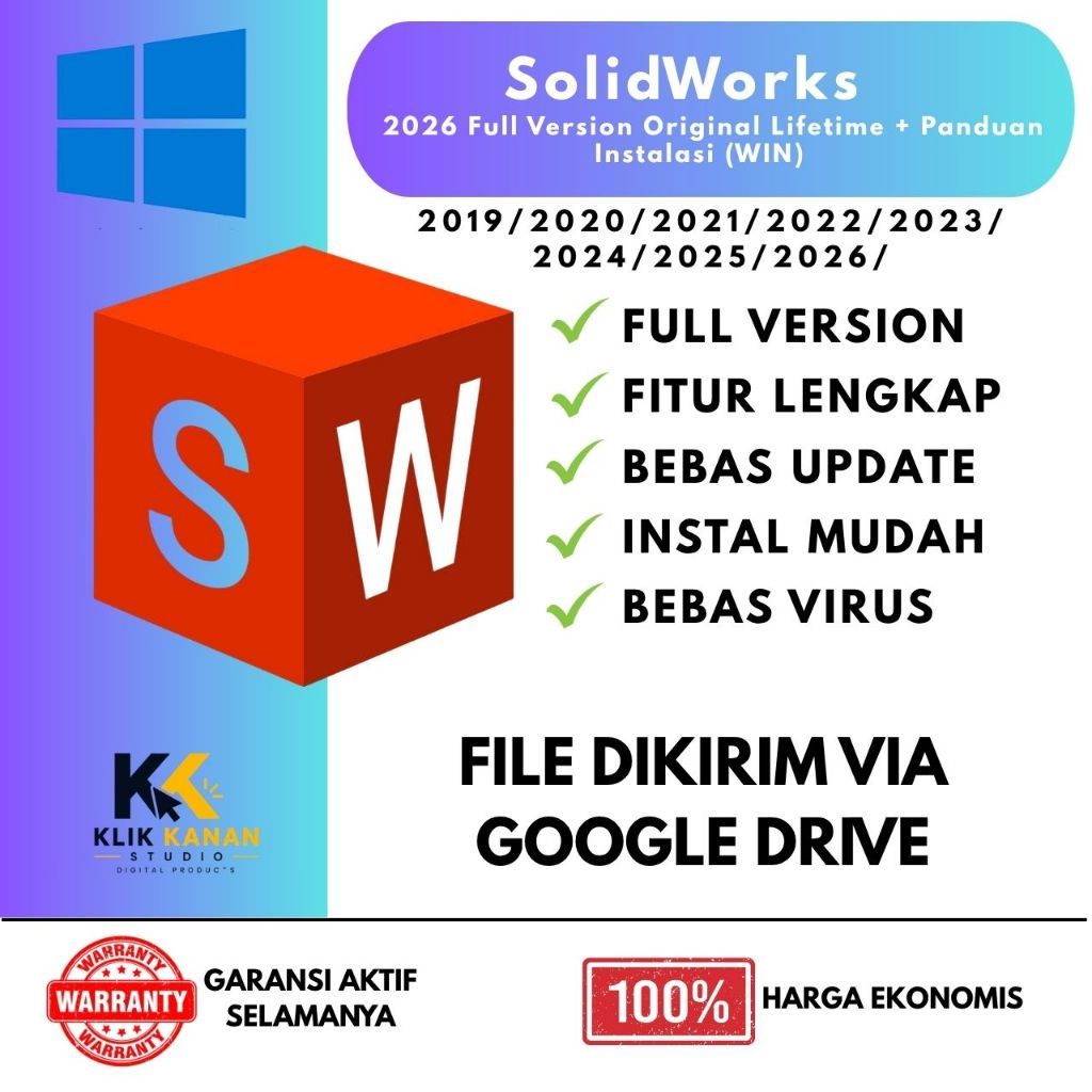 SolidWorks 2026 Full Version Original Lifetime + Panduan Instalasi (WIN)