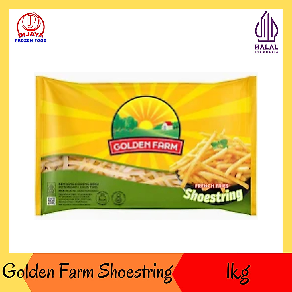 Golden Farm French Fries - Kentang Goreng Golden Farm Shoestring & Crinkle