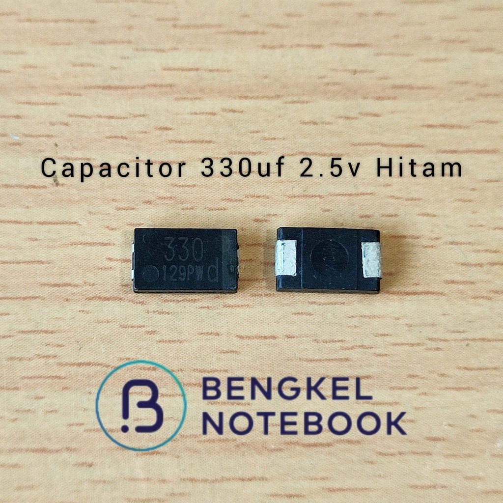 Capacitor Kapasitor SMD Tantalum 330uf 2.5v Hitam (D)