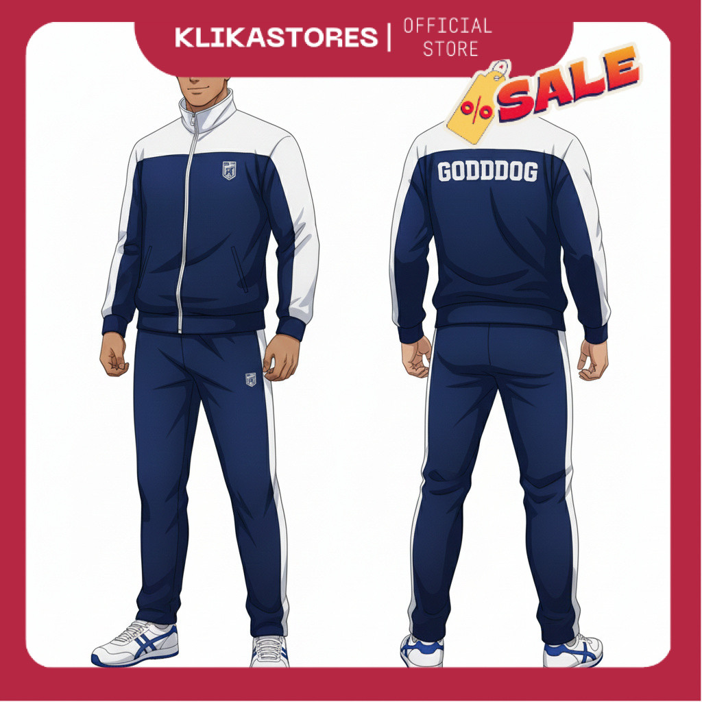 Jaket Tracktop Anime Goddog Premium / Jaket Cosplay Anime Goddog Pria Wanita Terbaru