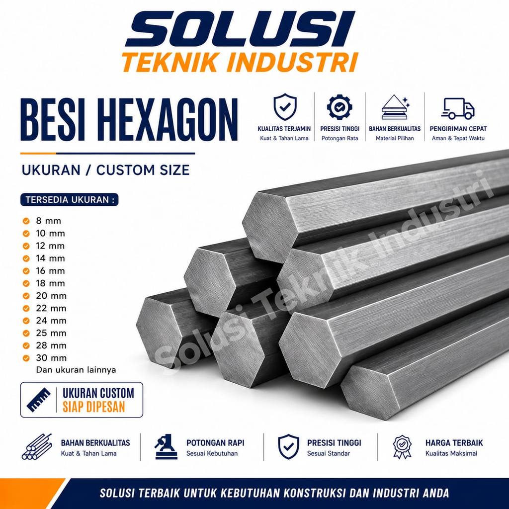 As Besi Hexgon 15,8 X 5/8" 180 CM