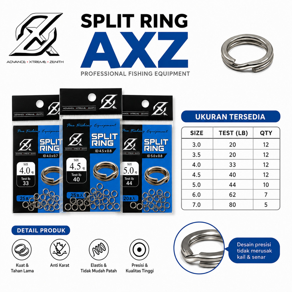 SPLIT RING PANCING AXZ | SPLIT RING FLATTED