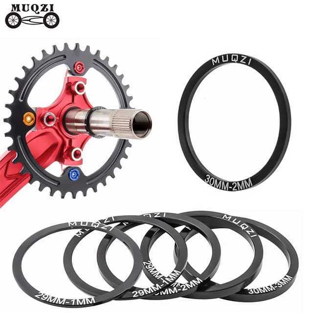 Foto MUQZI Ring Spacer Washer Crank BB Bottom bracket BB86/92 PF30 BB30 GXP DUB Crankset Spindle Shaft BB Adjusting Gasket 24mm 30mm