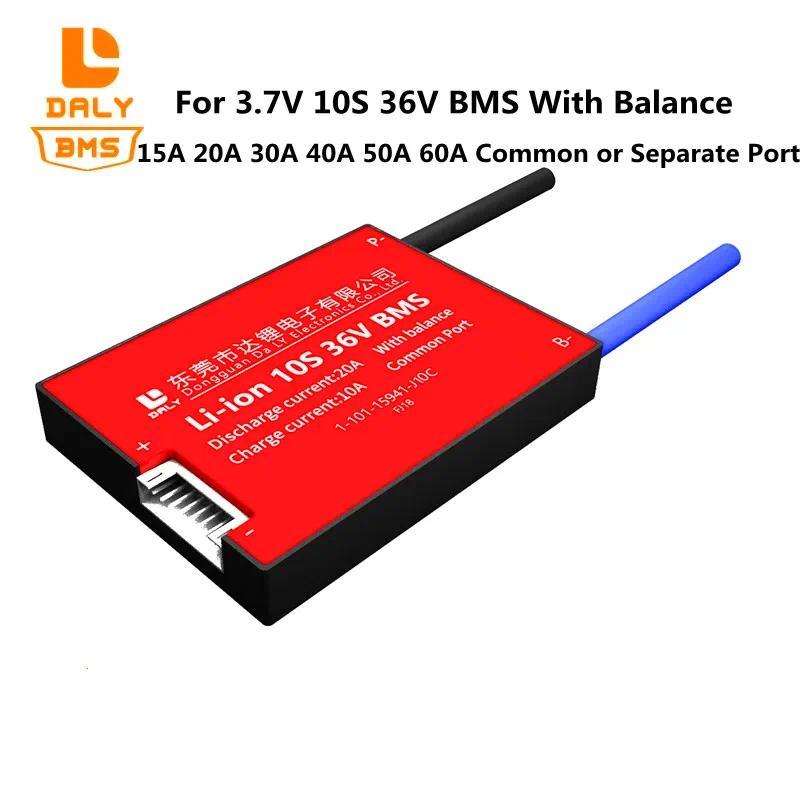 Daly BMS 36V 10S 18650 Li-ion Lithium ion Battery Pack 10S BMS 36V E-bike BMS 15A 20A 30A 40A 50A 60