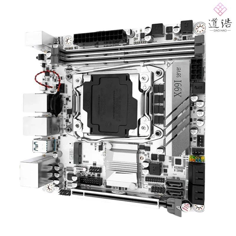 For JGINYUE X99I SERVER Mtherboard 128GB M.2 LGA 2011-3 DDR4 Mini-ITX X99 Mainboad 100% Tested Fully