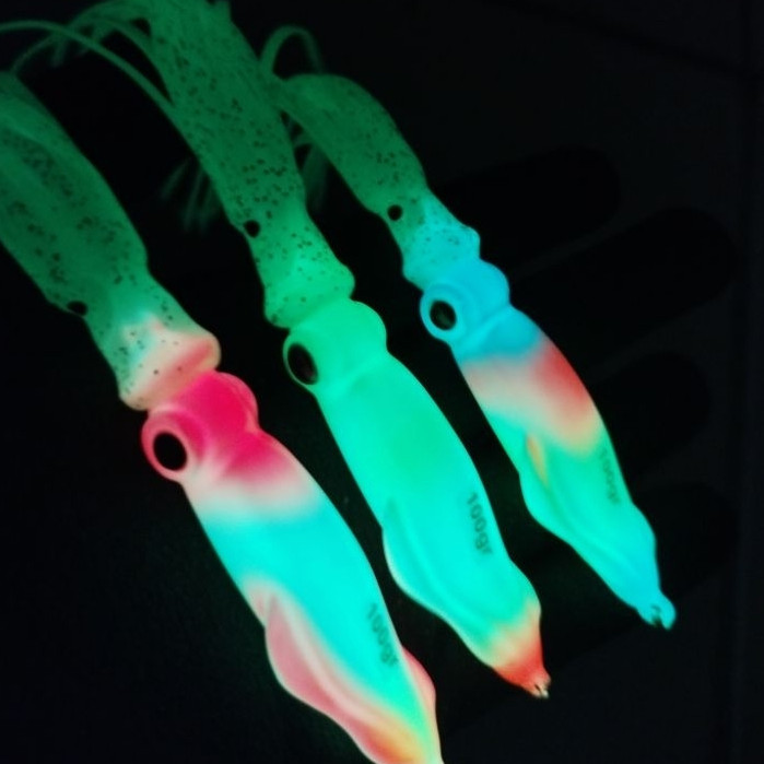 Metal Jig Cumi 40, 60, 80, 100, 150gr Full GID + Skrit Metal jig squid