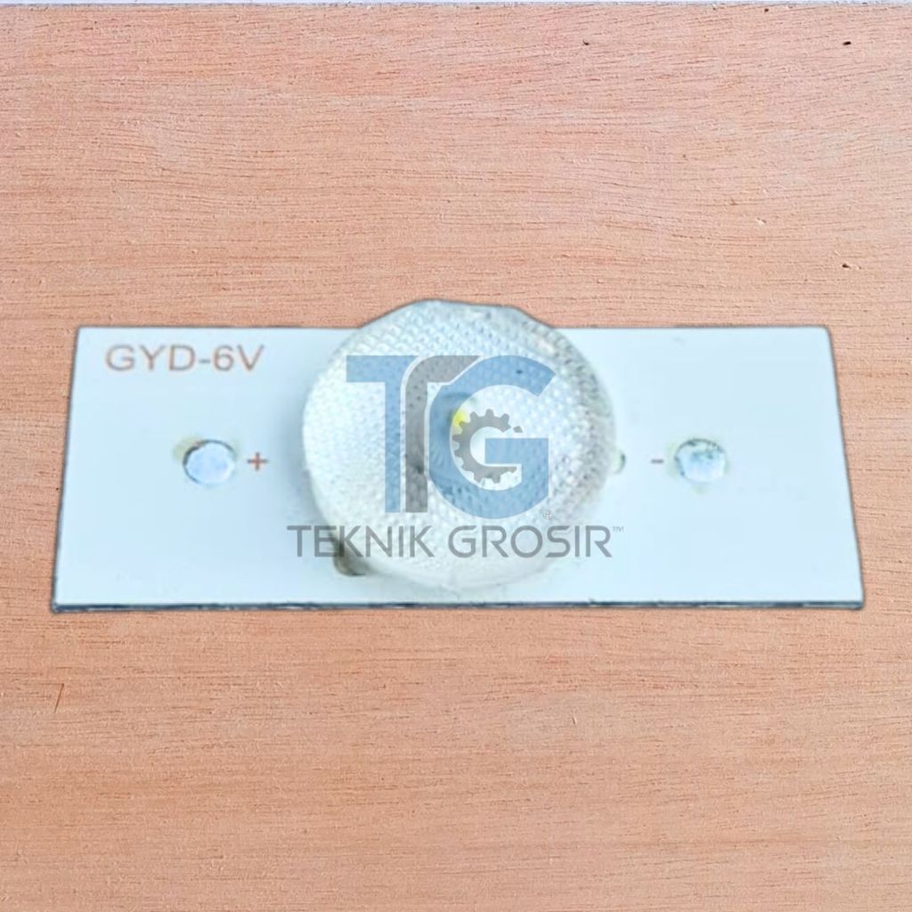 Lampu Backlight TV LED 6 Volt 1 Watt Mata Cembung Kodok Kancing Modifikasi Multi