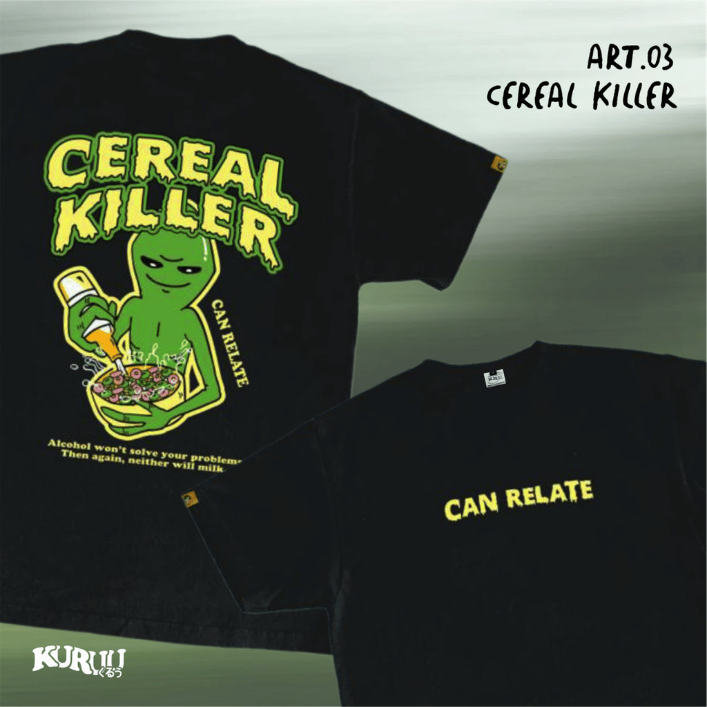Baju Kuruu basic graphic shirt - Kuruu Cereal Tee