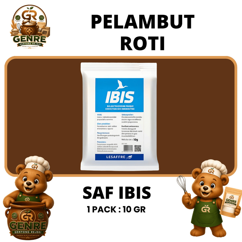 SAF-Ibis Blue 10gr Bread Softener Improver | Pelembut Roti Donat Bakpao