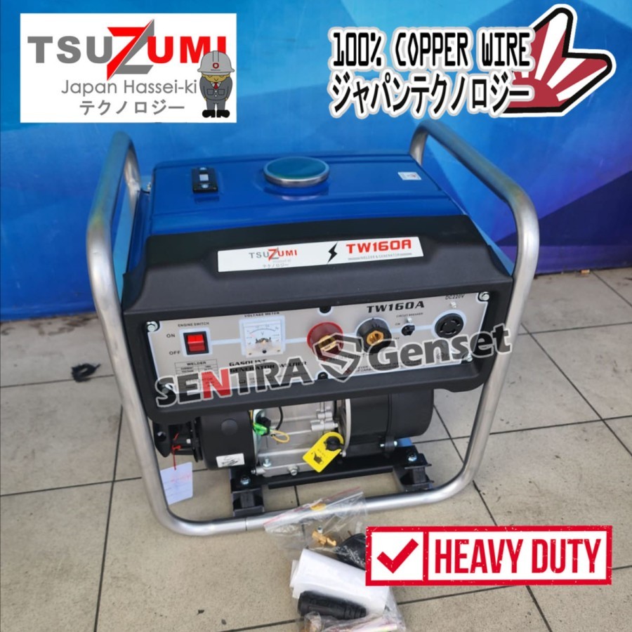 GENSET LAS 160 AMPERE TSUZUMI TW160A JAPAN TECHNOLOGY
