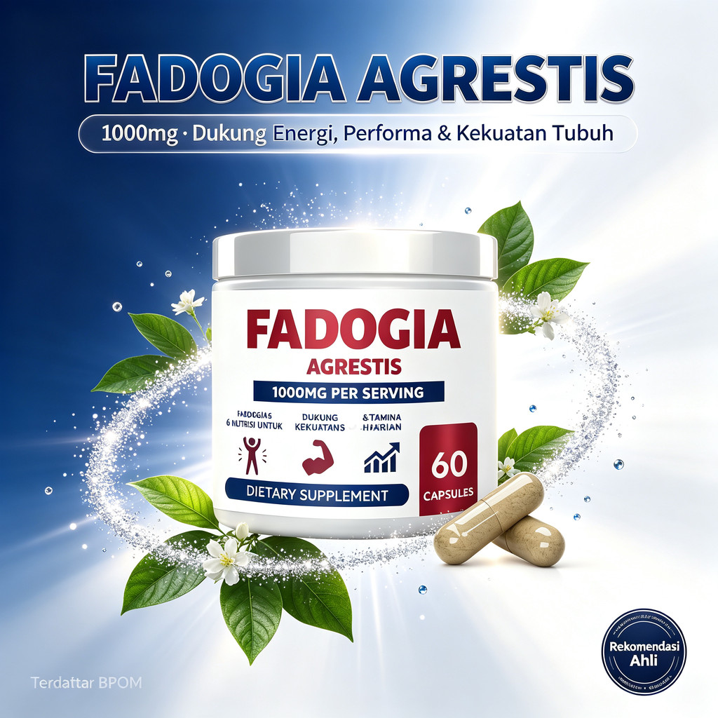 Fadogia Agrestis 60 Kapsul, 1000mg, Dukung Energi, Performa & Kekuatan Tubuh ly90540