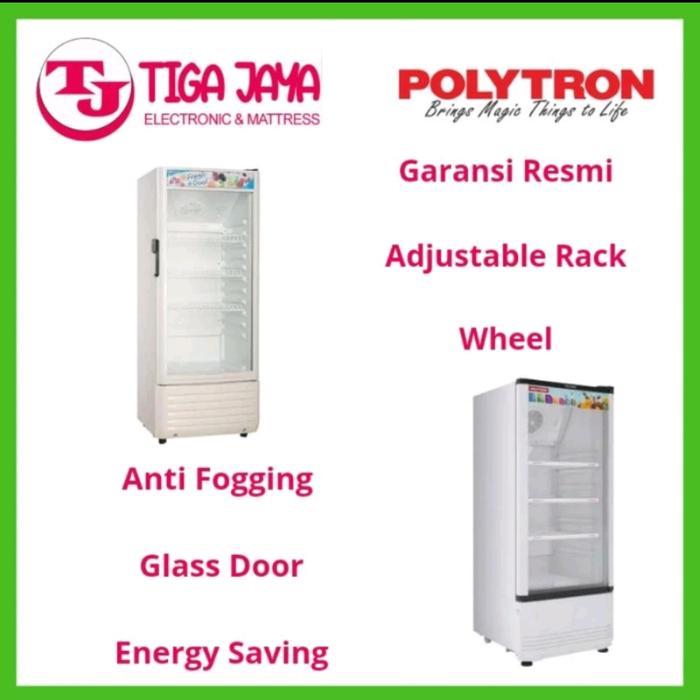 POLYTRON SCN 140 SHOWCASE PENDINGINAN MINUMAN 3 RAK 140 LITER SCN140 S