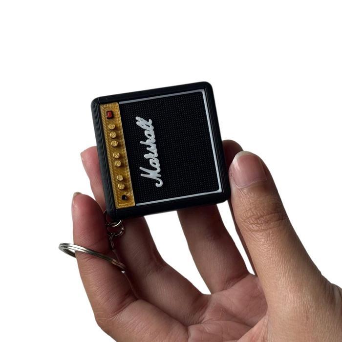 Pick Gitar Box Gantungan Kunci Miniatur Head & Cabinet Amplifier Cocok Untuk Kado & Pajangan - Kecil