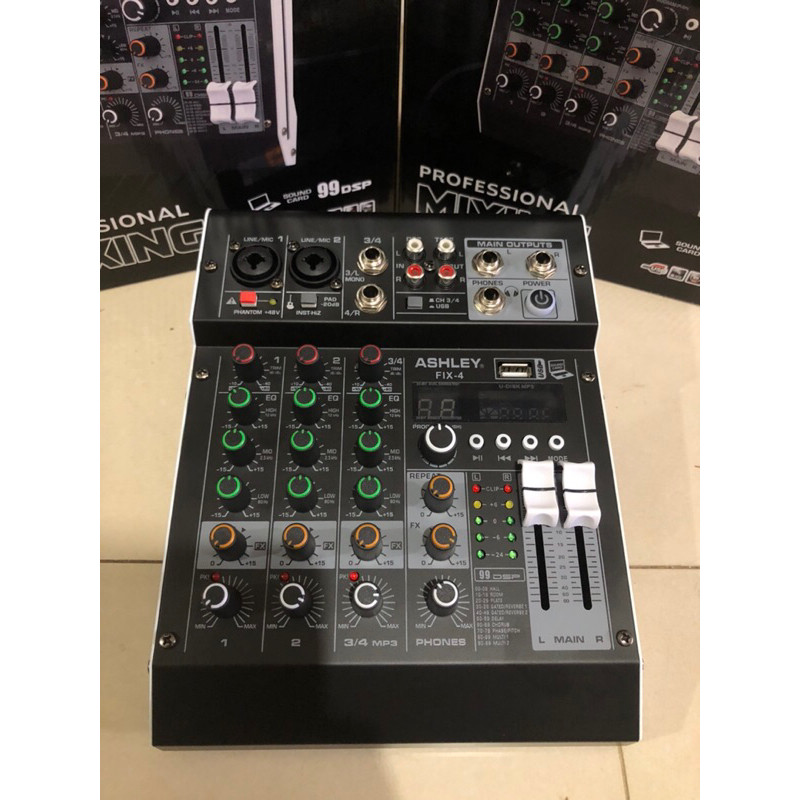 Mixer Audio Ashley 4 CH Fix 4 Original