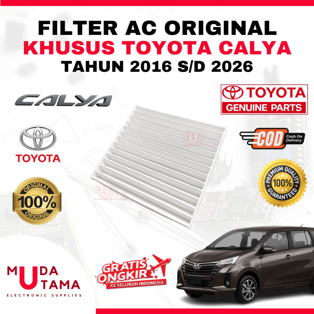 Filter AC Calya 2016 s/d 2026 ORIGINAL Toyota - Filter AC Kabin Calya - Filter AC Cabin Calya - Filt