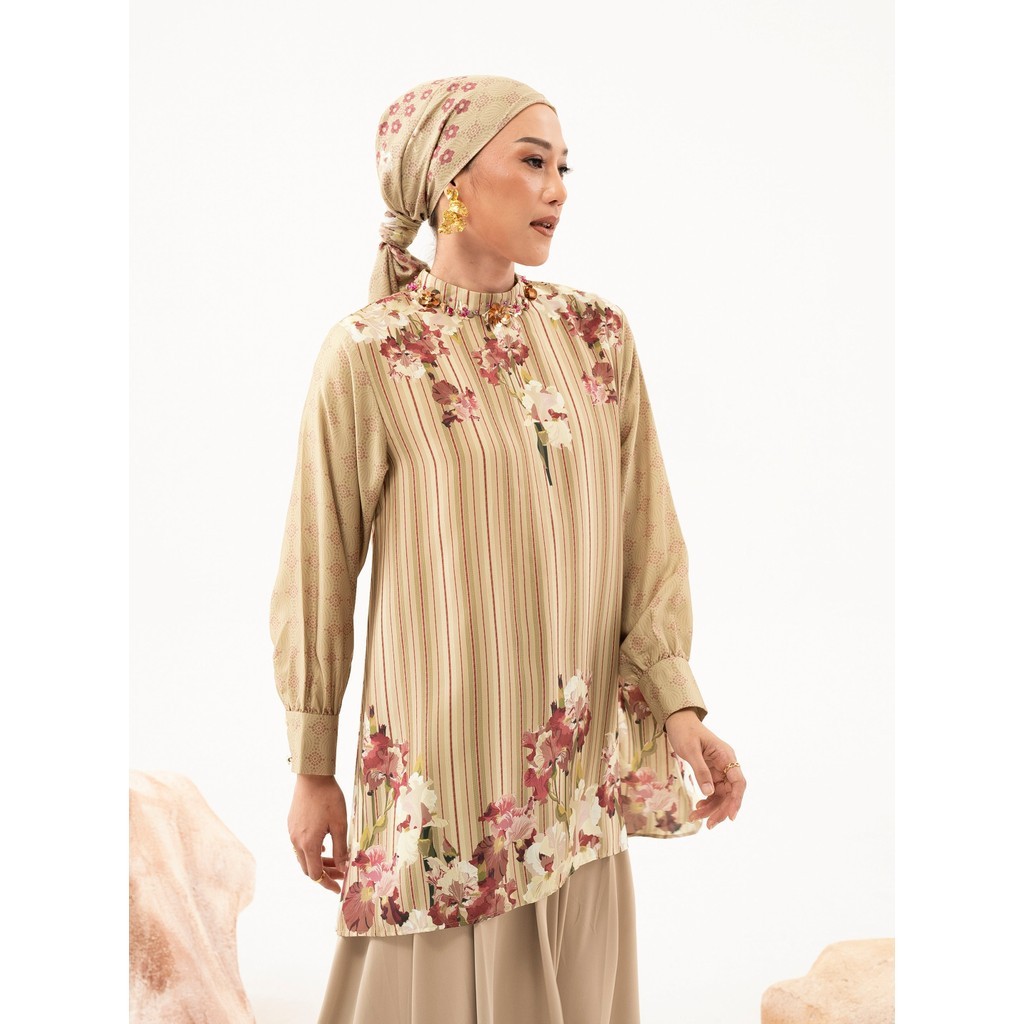 Aleza - Odessa Top Olive - Atasan Blouse Wanita