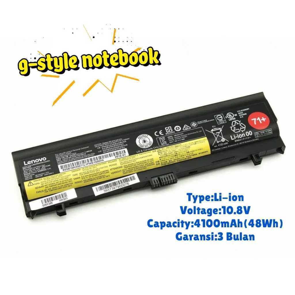 Baterai Laptop Lenovo Thinkpad L560 L570 00NY488 00NY489 00NY487 00NY486 (71+) Original