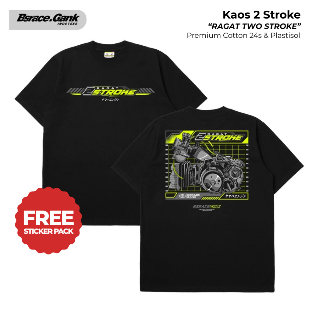 Kaos 2Stroke RAGAT TWO STROKE | Baju 2Tak FIZR RX King Ninja