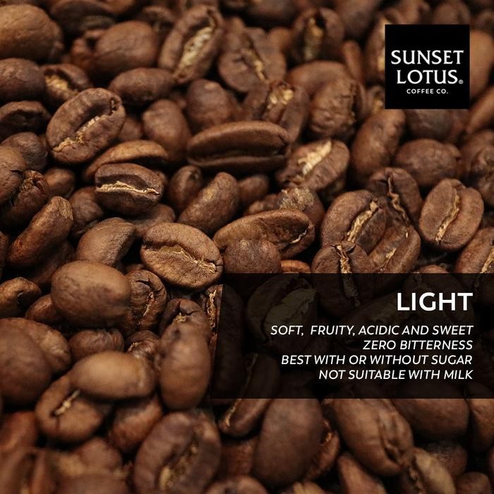 

PROMO Sunset Lotus Biji Kopi Full Arabika Gayo Super Premium Espresso Base 1 Kg - Light / 1 Kg, Biji Kopi