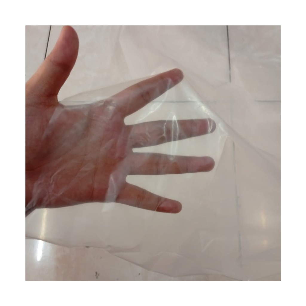 Plastik Cor Bening PE Lebar 1.2 Meter Penutup Furniture Kolam Ikan Cover Bibit Tanaman