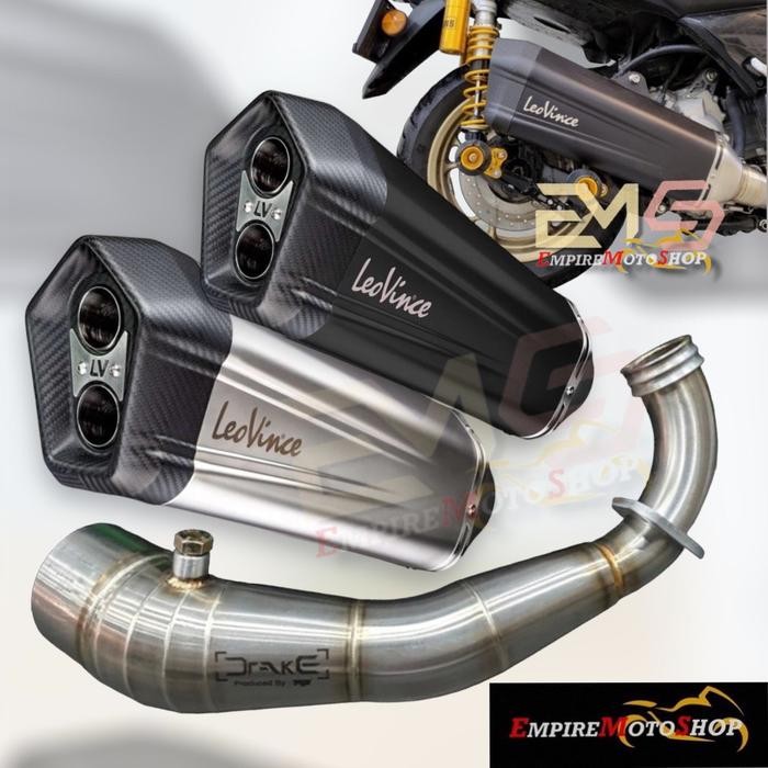 Knalpot Leovince LV12 XMAX 250 XMAX250 X Max 2023 New Connected LV 12 - SS Silver
