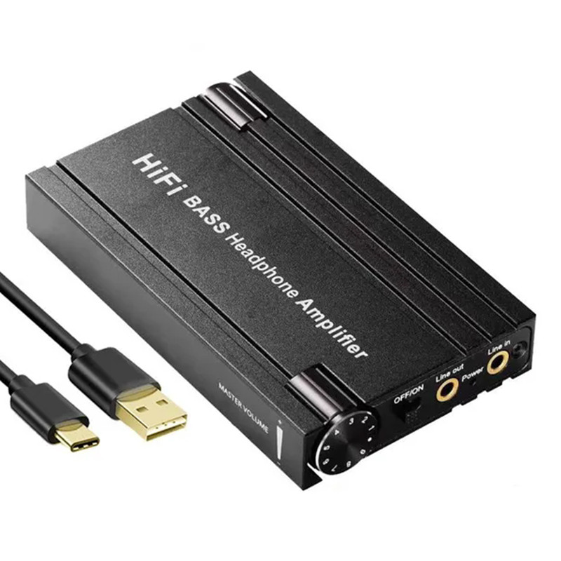 Bluetooth HIFI headphone amplifier 3.5mm high fidelity stereo audio output portable headphone amplif