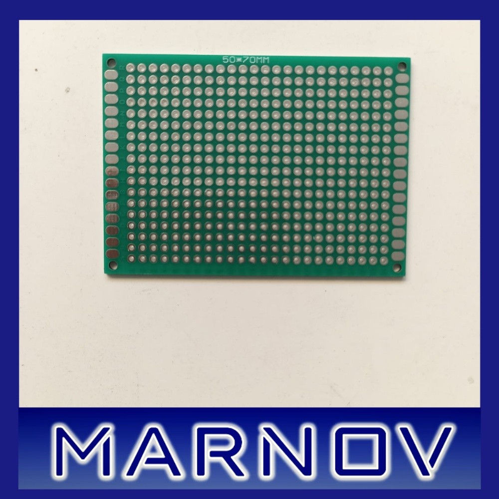 PCB Dot Matrix Hijau Double 5x7 cm pcb bolong