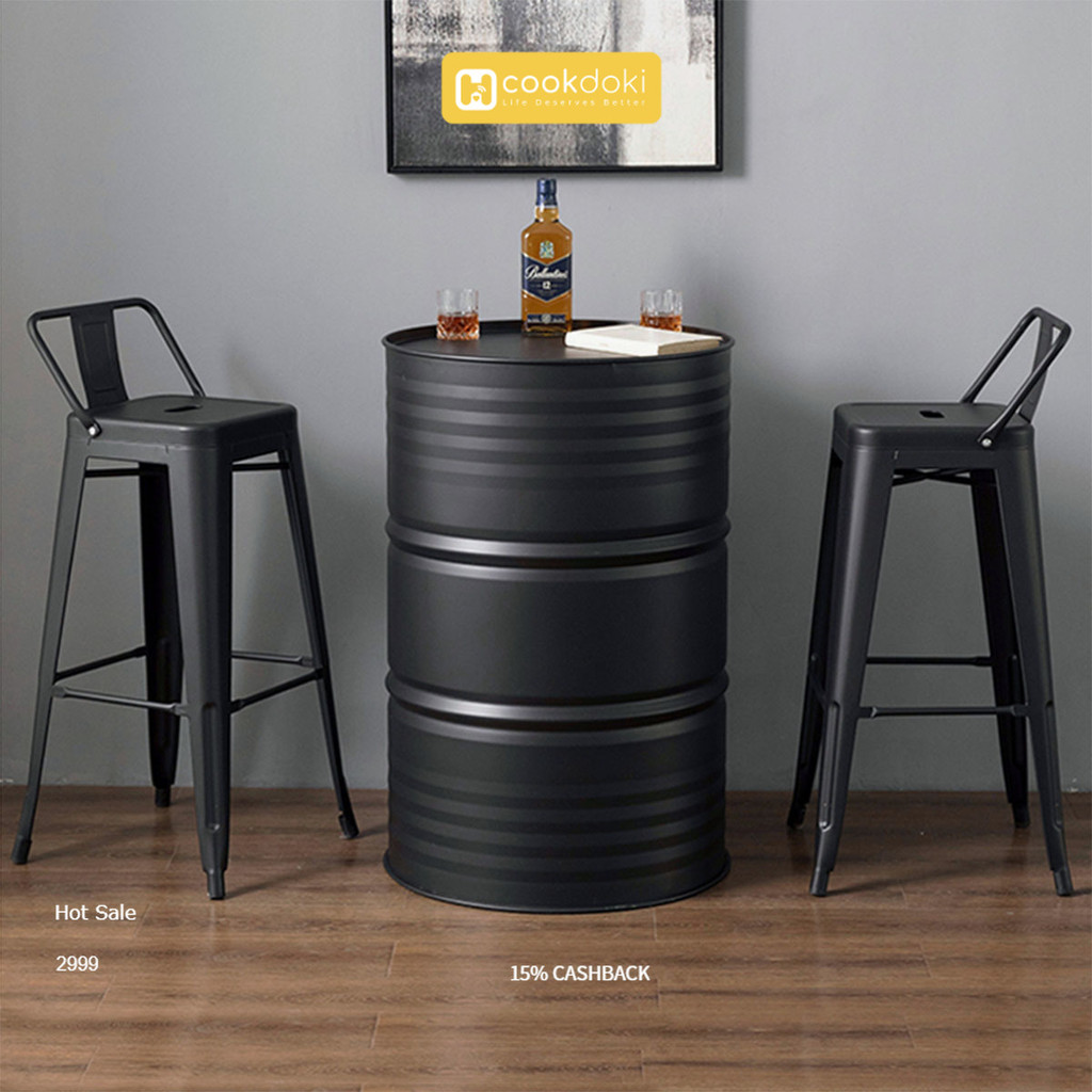 Cookdoki Kursi Bar Besi/Kursi Bar Tinggi Besi