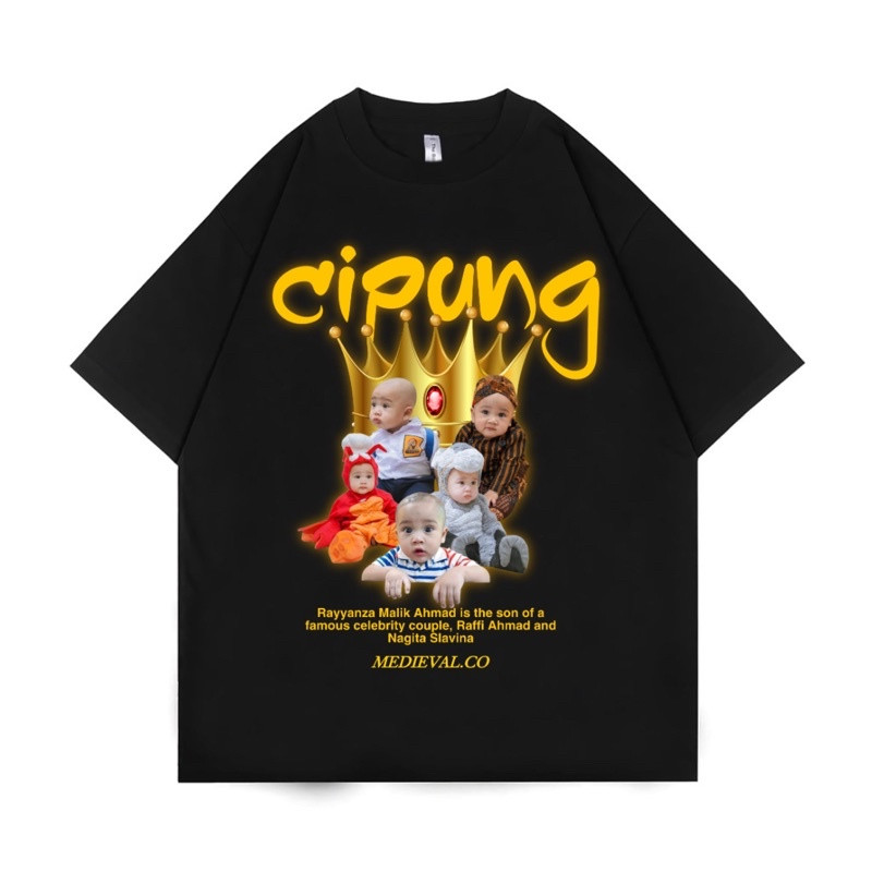 Kaos Baju CIPUNG - Tshirt Oversize Rayyanza Malik Ahmad Raffi Nagita Slavina Rafathar Bootleg - Vint