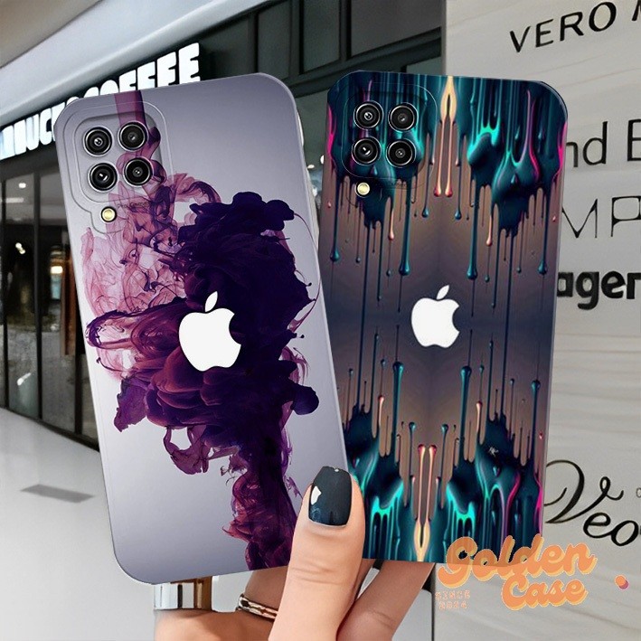 [GCR248] Softcase Procamera Samsung A12 M12 A22 4G A22 5G M32 4G M22 4G M34 M54 Motif logo iphone ae