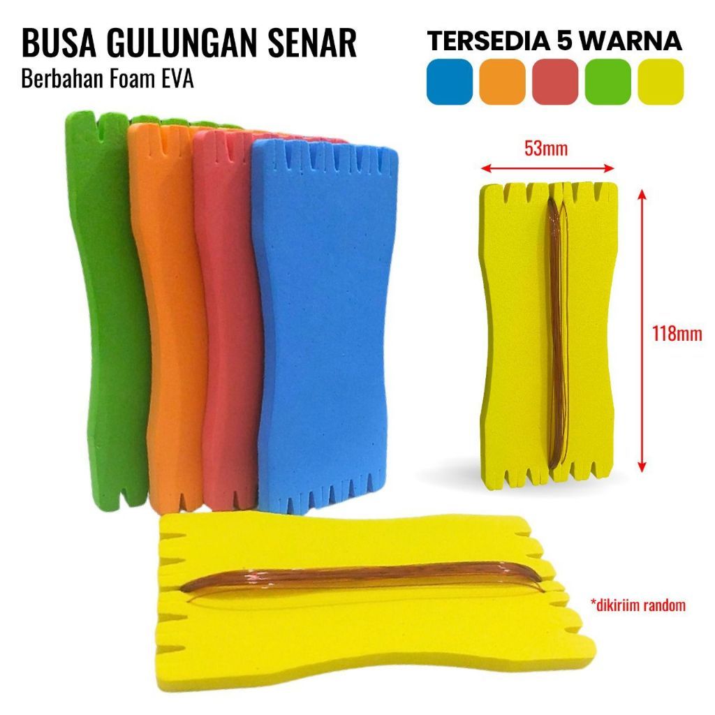 Gulungan Senar Busa Eva Ringan Mudah dibawa dan Tahan Lama