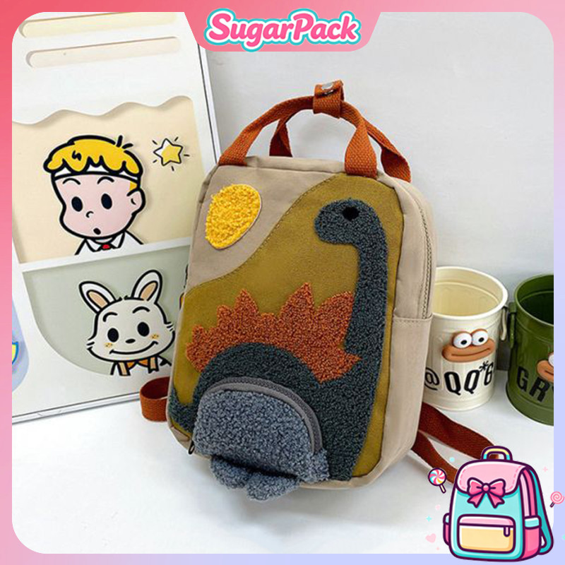 Tas Sekolah Anak Tas Ransel Kartun Dinosaurus Tas Punggung Berkapasitas Besar