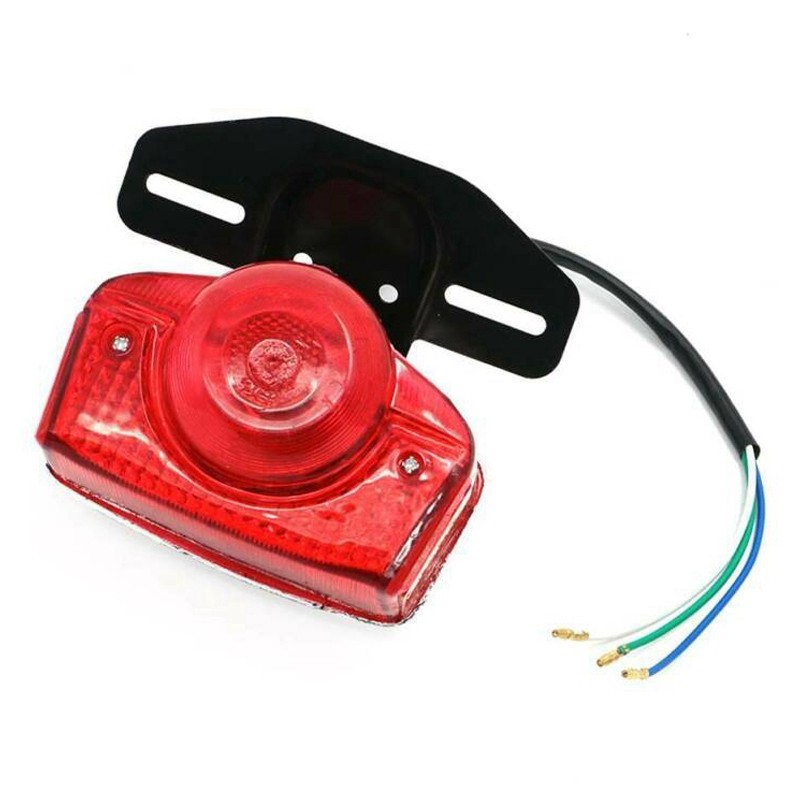 Motorcycle Brake Tail Light Tail Light Assembly with Bulb for Honda CT70 CT90 CT125 XL70 CL70 CL90 J