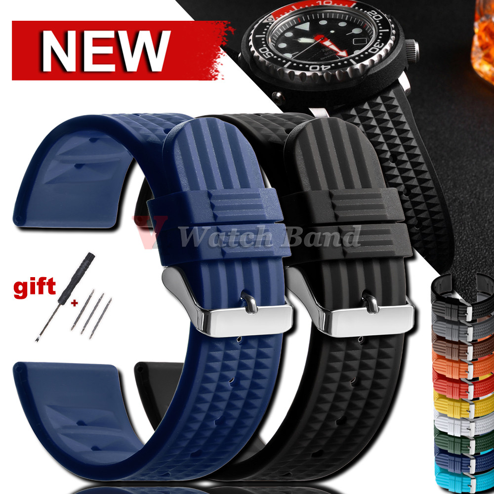 Rubber Strap 20mm 22mm for Omega for Rolex Bracelet Universal Men ver Silicone Waterproof Sport for 