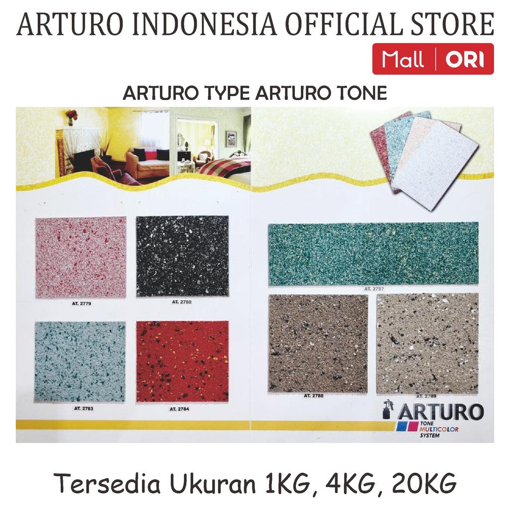 ARTURO Type Arturo Tone Kaleng 1kg Cat Texture Tone Flakes Tekstur Multicolor Kemasan Ukuran (KALENG